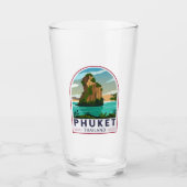 Phuket Thailand Retro Glas (Voorkant)