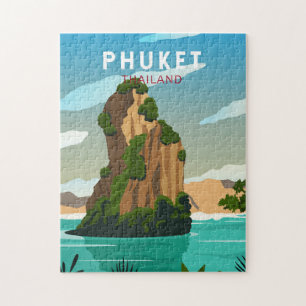 Phuket Thailand Retro Legpuzzel