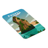 Phuket Thailand Retro Magneet (Rechterzijde)