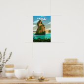 Phuket Thailand Retro Poster (Keuken)