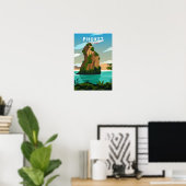 Phuket Thailand Retro Poster (Thuiskantoor)