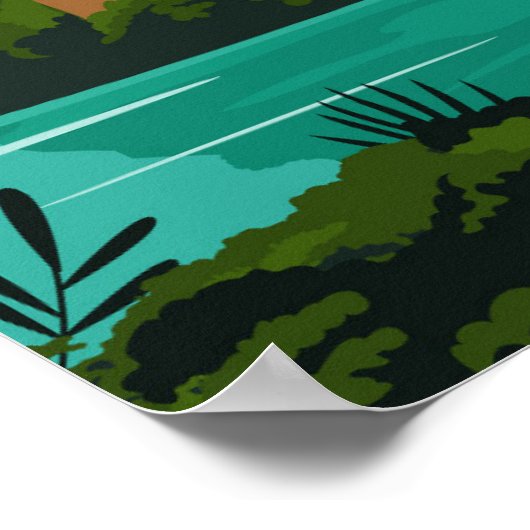 Phuket Thailand Retro Poster (Hoek)