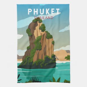Phuket Thailand Retro Theedoek
