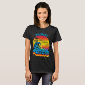 Phuket Thailand Retro Throwback Surf & Beach Souve T-shirt (Voorkant volledig)