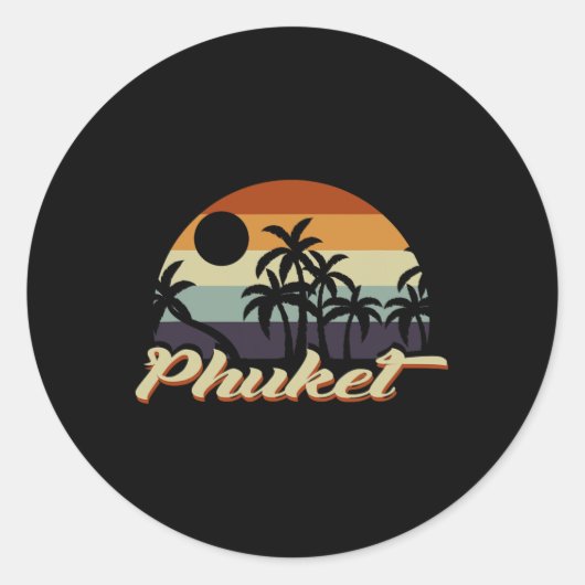 Phuket Thailand Ronde Sticker (Voorkant)