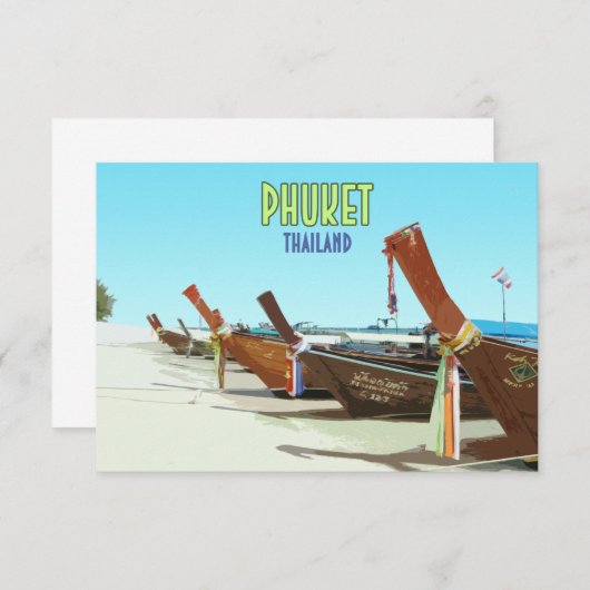 Phuket Thailand Tropical Beach  (Voorkant / Achterkant)