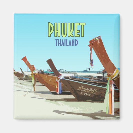 Phuket Thailand Tropical Beach  Magneet (Voorkant)