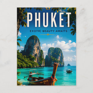 🌊 Phuket Thailand Tropische Kust 🛶 Briefkaart