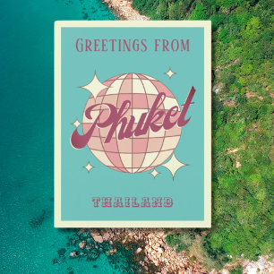 Phuket Thailand vakantie Retro  Briefkaart
