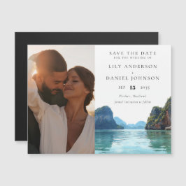 Phuket Thailand Wedding Photo Save The Date Magnetische Uitnodiging