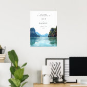 Phuket Thailand Wedding Welcome Sign Poster (Thuiskantoor)