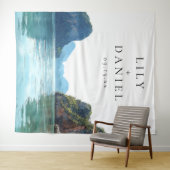 Phuket Tropical Wedding Photo Backdrop Wandkleed (In Situ (horizontaal))