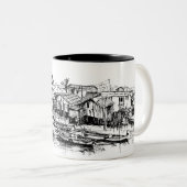 Phuket Tweekleurige Koffiemok (Voorkant rechts)