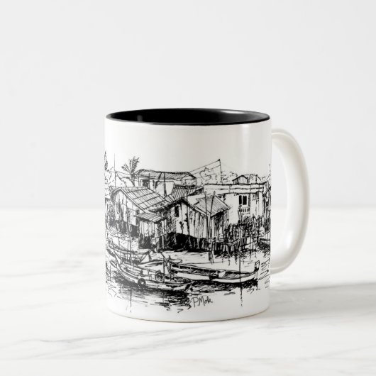 Phuket Tweekleurige Koffiemok (Voorkant rechts)