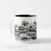 Phuket Tweekleurige Koffiemok (Voorkant links)