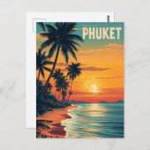 Phuket vintage briefkaart (Voorkant / Achterkant)