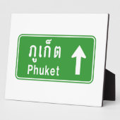 Phuket Vooruit ⚠ Thais Verkeersbord ⚠ Fotoplaat (Zijkant)