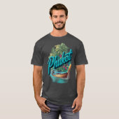 Phuketropicalhailand design with longtail boat fun t-shirt (Voorkant volledig)