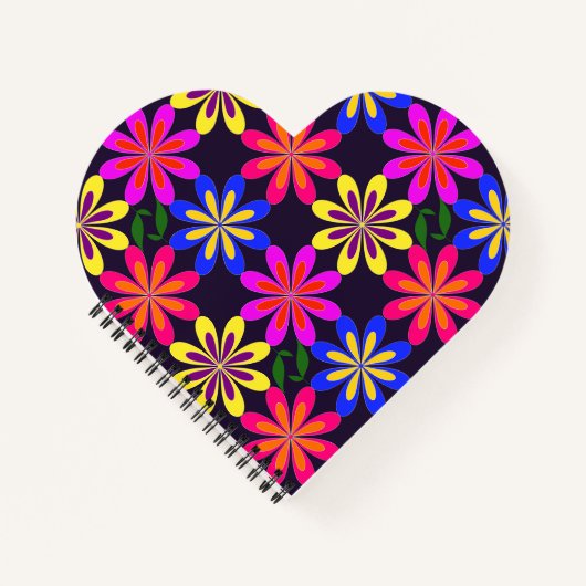 Phunktanicals by Mimma Heart Shaped Notebook Notitieboek (Voorkant)