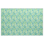 PHUNKY PHRESH Green Aqua Boho Floral Waterverf Stof (Yard (91,4 cm))