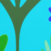 Phunkytanicals by Mimma Blue Behang (Zoom)
