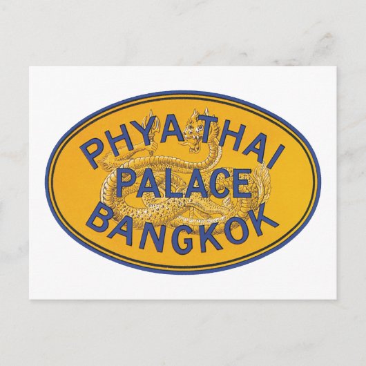 Phya Thai Palace Bangkok Briefkaart (Voorkant)