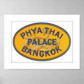 Phya Thai Palace Bangkok (canvas) Poster (Voorkant)