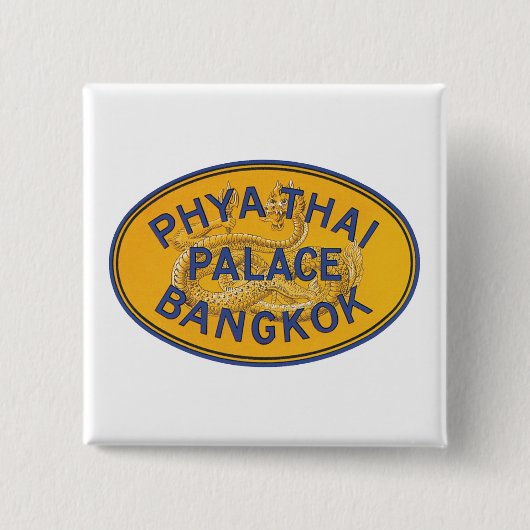 Phya Thai Palace Bangkok Vierkante Button 5,1 Cm (Voorkant)