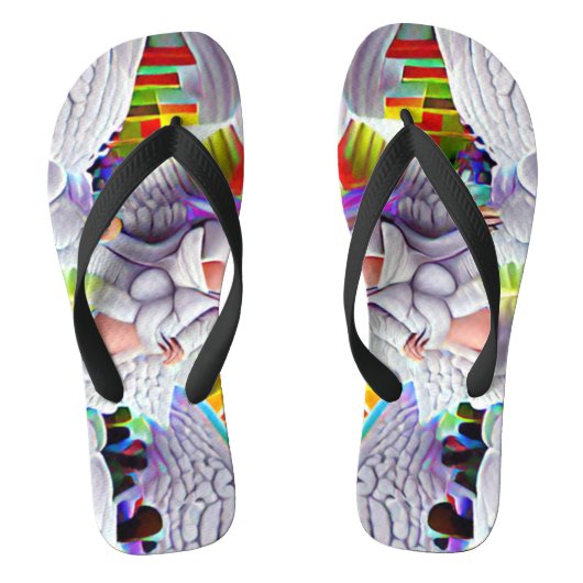 Phycodelic Angel Trip Custom Creëer Teenslippers (Voetbed)