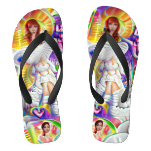 Phycodelic Angel Trip Custom Creëer Teenslippers