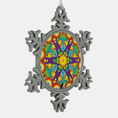 Phyletic Kaleidoscope Snowflake Ornament (Links)