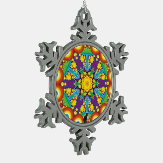 Phyletic Kaleidoscope Snowflake Ornament (Links)