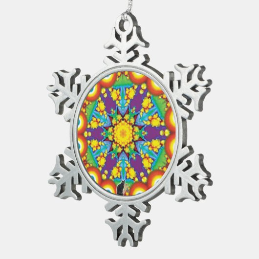 Phyletic Kaleidoscope Snowflake Ornament (Rechts)