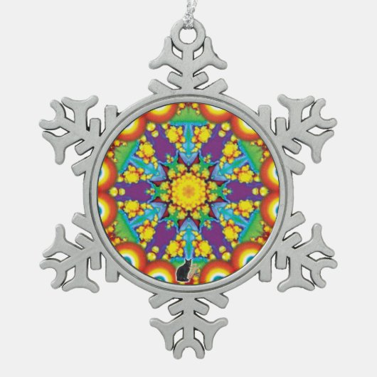 Phyletic Kaleidoscope Snowflake Ornament (Voorkant)