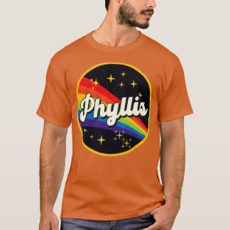 Phyllis regenboog in ruimte  stijl t-shirt