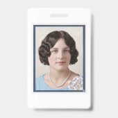 Phyllis Talla Johnson Westerfield ansichtkaart Badge (Achterkant)