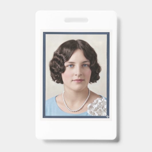 Phyllis Talla Johnson Westerfield ansichtkaart Badge (Voorzijde)