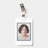 Phyllis Talla Johnson Westerfield ansichtkaart Badge (Achterkant met clip)