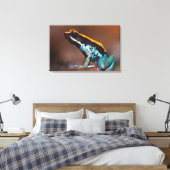 Phyllobates vittatus, een gifpijlkikker canvas afdruk (Insitu (Slaapkamer))