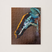 Phyllobates vittatus, een gifpijlkikker legpuzzel (Verticaal)