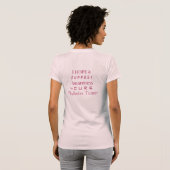 Phyllodes Tumor Awareness Ribbon Angel Art Shirten T-shirt (Achterkant volledig)