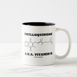 Phylloquinone, ook bekend onder de naam Phylloquin Tweekleurige Koffiemok