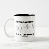 Phylloquinone, ook bekend onder de naam Phylloquin Tweekleurige Koffiemok (Links)