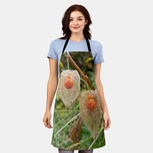 Physalis alkekengi All Over Print Schort (Gedragen)