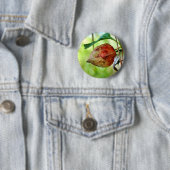 Physalis alkekengi Badge Ronde Button 5,7 Cm (In situ)