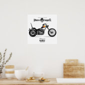 Physco Chopper-motorfiets Poster (Keuken)