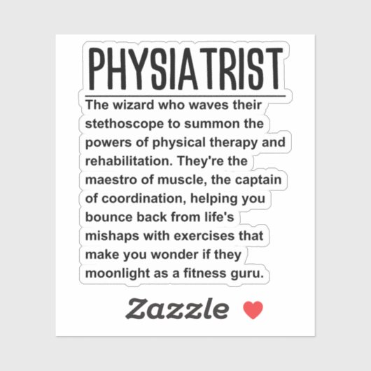 Physiatrist Sticker (Vel)