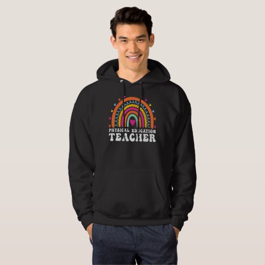 Physical Education PE Teacher Phys Ed Leopard Boho Hoodie (Voorkant volledig)