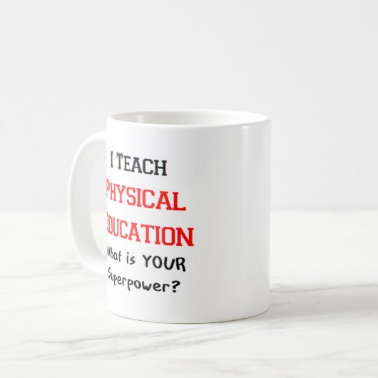 physical education teach koffiemok (Voorkant links)