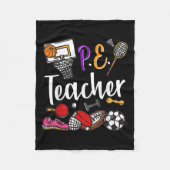 Physical Education Teacher Proud Pe Teacher Srts C Fleece Deken (Voorkant)